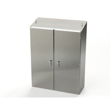 Saginaw Control & Engineering 3 Point Latch with Padlock Handle Electrical Enclosures, 60 in H, 18 in D, 48 in W SCE-60EL4818SSST